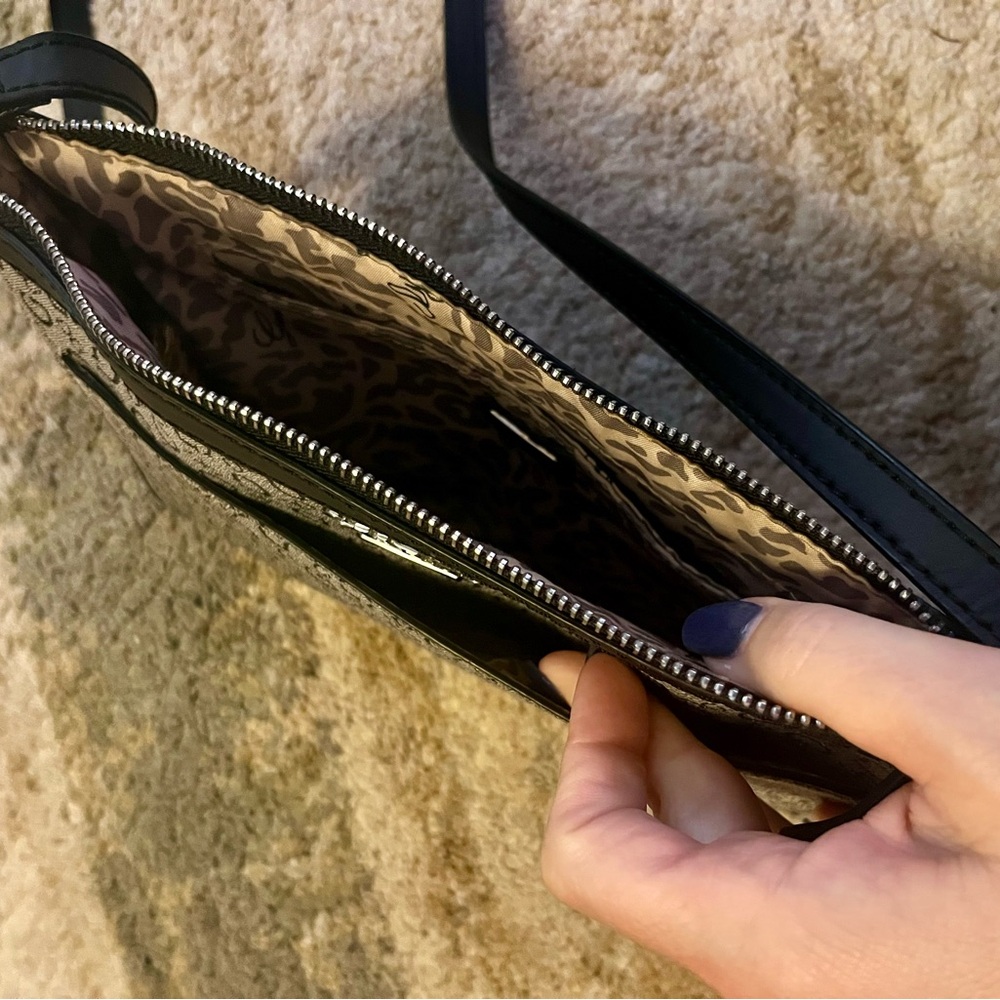 Guess Monogram Crossbody Bag in Gray and Black - Picture 2 of 7